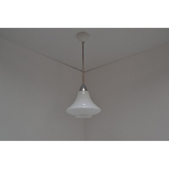 Image 1 of Vintage glazen hanglamp, Tsjechoslowakije 1970