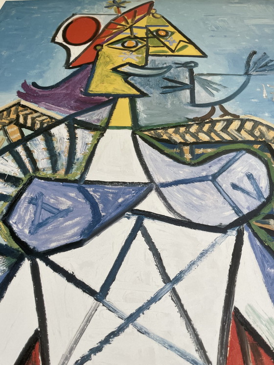 Image 1 of Pablo Picasso (1881-1973),Femme À I'Oiseau, 1939, Courtesy, Helly Nahmad Gallery, Londen,Copyright 1999 Pablo Picasso