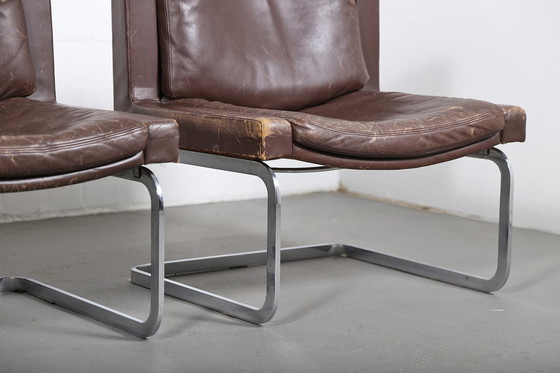 Image 1 of Set van 2 De Sede Rh 201 Robert Haussmann Executive Loungestoelen Zwitserland