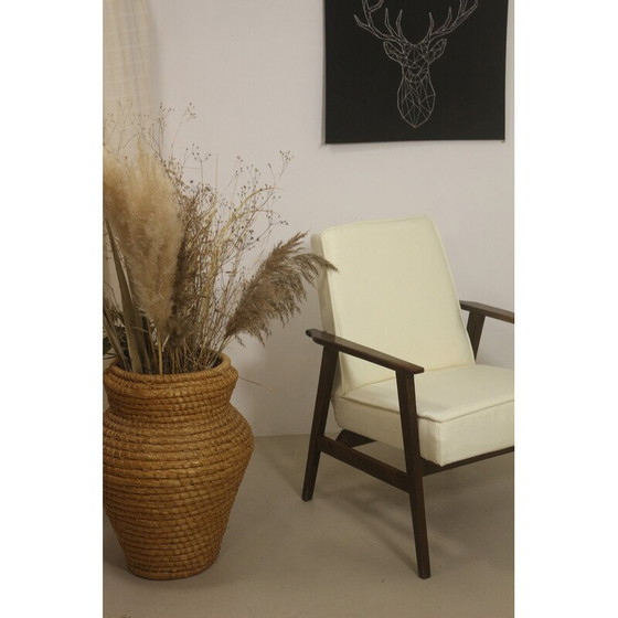 Image 1 of Vintage 300-190n houten fauteuil door Henryk Lis, 1970