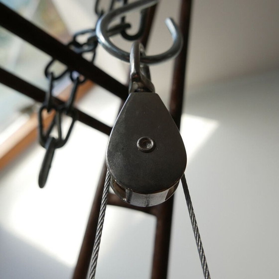 Image 1 of Vintage Parijse glazen bol Pendan Frankrijk 1950