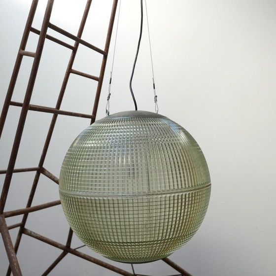 Image 1 of Vintage Parijse glazen bol Pendan Frankrijk 1950