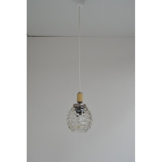 Image 1 of Vintage glazen ophanging, Tsjecho-Slowakije 1960