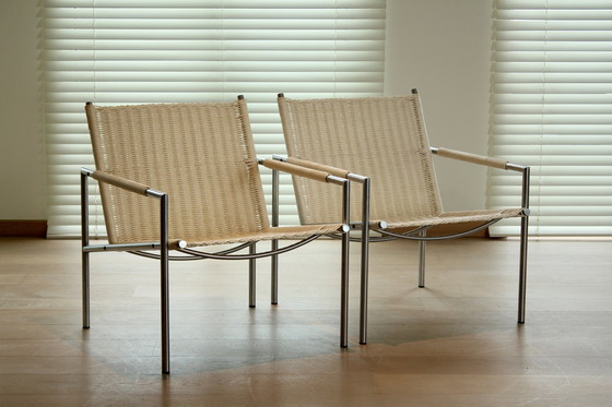 Image 1 of 2X Sz01 Fauteuils Van Martin Visser Voor 'T Spectrum