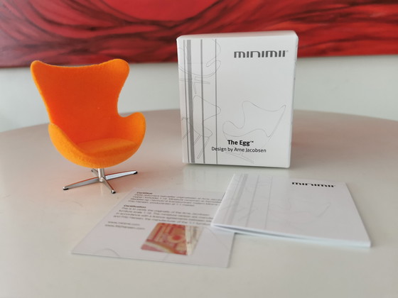 Image 1 of Egg Chair - Minimii - Fritz Hansen/Arne Jacobsen - Miniatuur