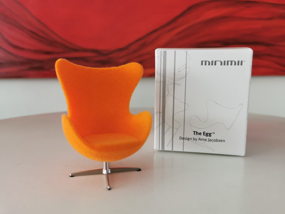 Image 1 of Egg Chair - Minimii - Fritz Hansen/Arne Jacobsen - Miniatuur