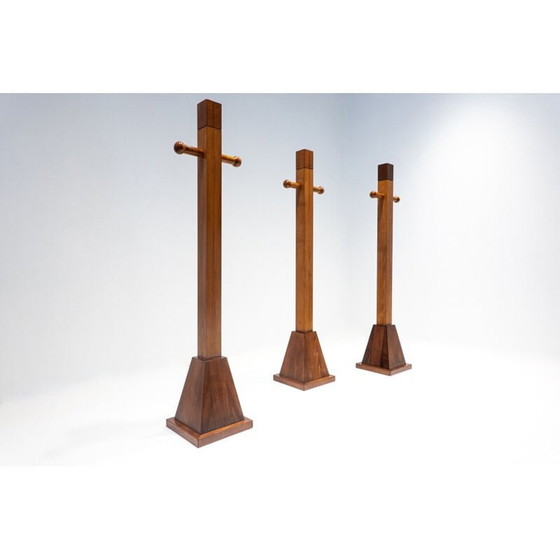 Image 1 of Houten kapstok Mid Century Totem, Italië 1960