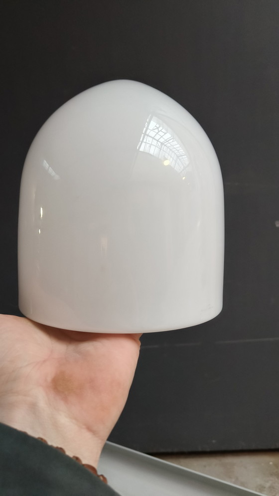 Image 1 of Hamolite 1934 By Frans Hamers Art Deco Opaline Plafondlamp