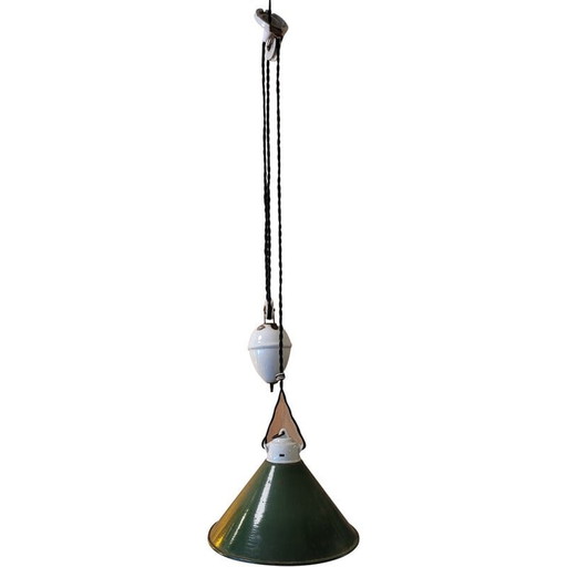 Vintage hanglamp "opkomst en ondergang