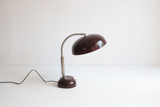 Image 1 of Hala Model 17 Bureaulamp Met Rond Tl Lampje, 1959