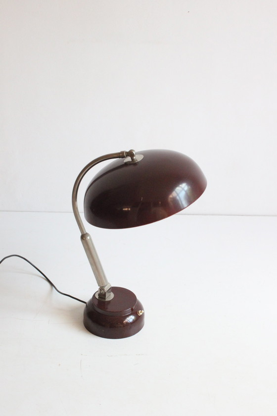 Image 1 of Hala Model 17 Bureaulamp Met Rond Tl Lampje, 1959