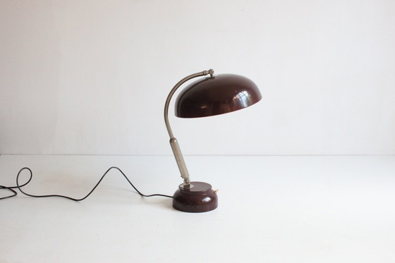 Image 1 of Hala Model 17 Bureaulamp Met Rond Tl Lampje, 1959