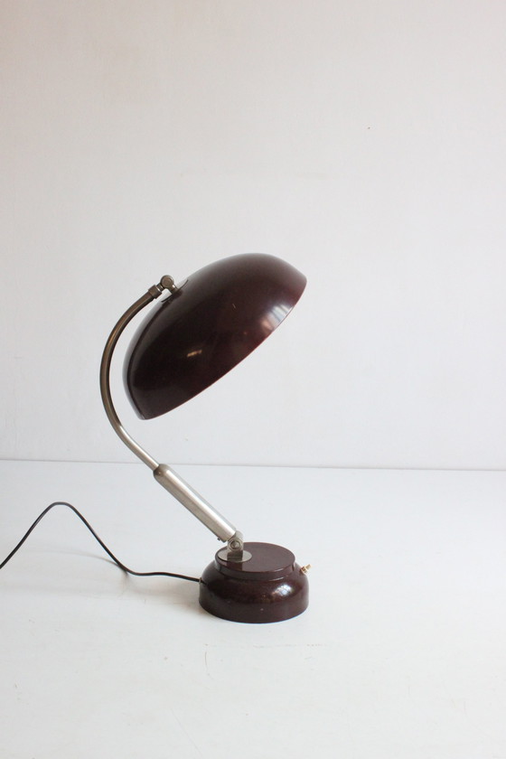 Image 1 of Hala Model 17 Bureaulamp Met Rond Tl Lampje, 1959