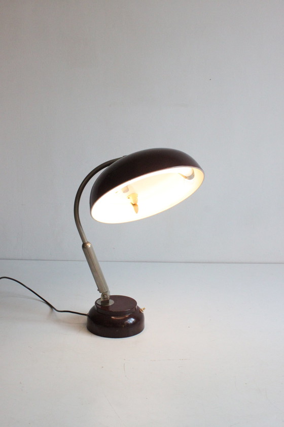 Image 1 of Hala Model 17 Bureaulamp Met Rond Tl Lampje, 1959