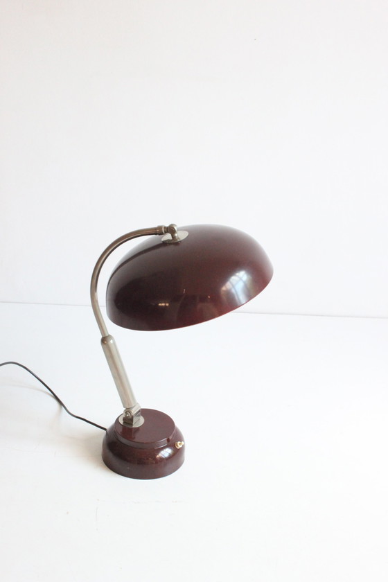 Image 1 of Hala Model 17 Bureaulamp Met Rond Tl Lampje, 1959