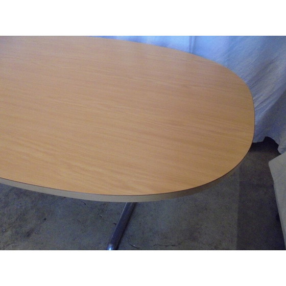 Image 1 of Vintage melamine houten tafel, Italië 1980