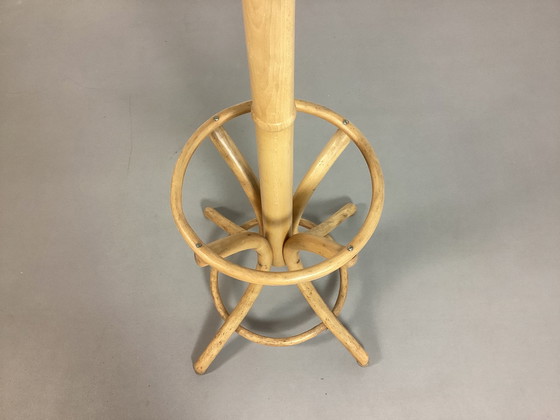 Image 1 of Vintage Fifties Houten Kapstok Thonet Stijl 