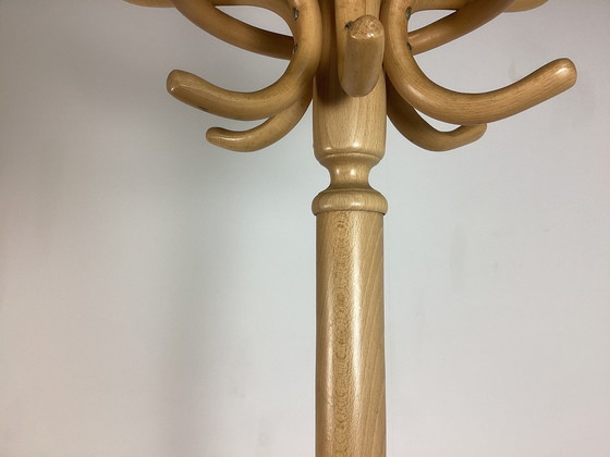 Image 1 of Vintage Fifties Houten Kapstok Thonet Stijl 
