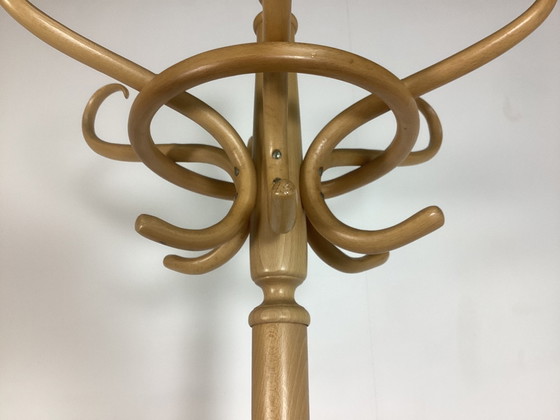 Image 1 of Vintage Fifties Houten Kapstok Thonet Stijl 