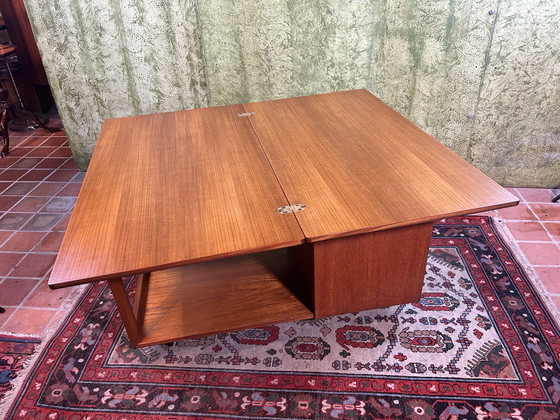 Image 1 of Mid century retro vintage teak salontafel van McIntosh 1960