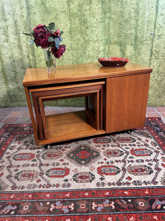 Image 1 of Mid century retro vintage teak salontafel van McIntosh 1960