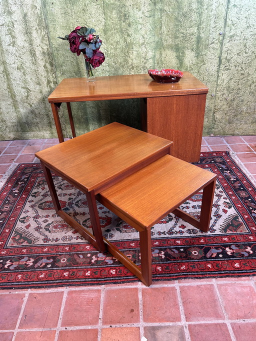 Mid century retro vintage teak salontafel van McIntosh 1960