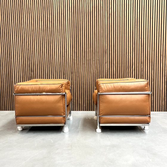 Image 1 of Cassina LC2 - Le Corbusier Cognac leder dons