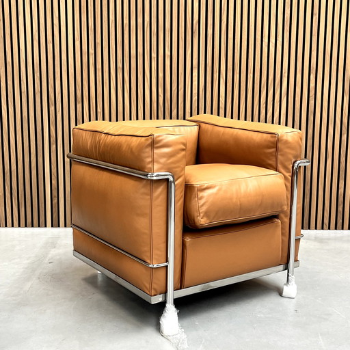 Cassina LC2 - Le Corbusier Cognac leder dons