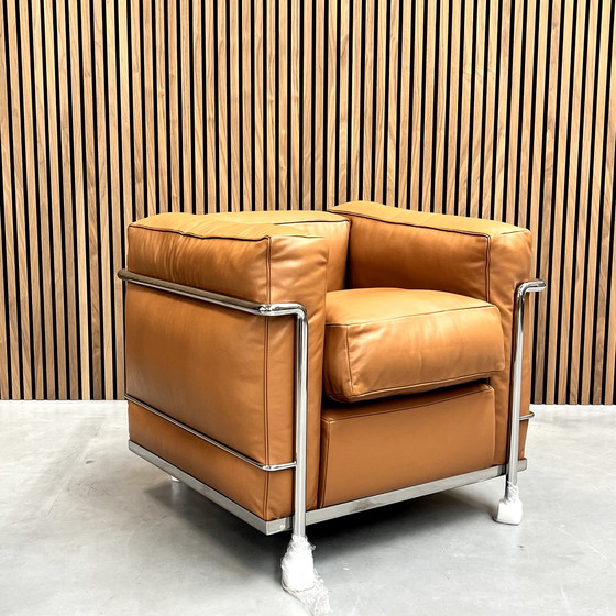 Image 1 of Cassina LC2 - Le Corbusier Cognac leder dons