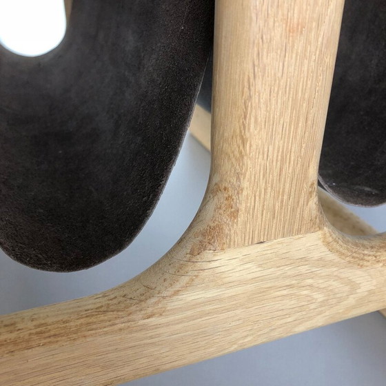 Image 1 of Vintage massief eiken tijdschriftenrek door Salin Mobler, Denemarken 1970