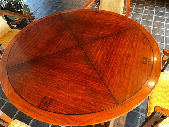 Image 1 of Paul Schuitema Ronde Eettafel Met 4 Stoelen