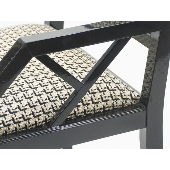 Image 1 of Paar vintage gelakte stoelen van J.C. Mahey voor Romeo Paris 1970