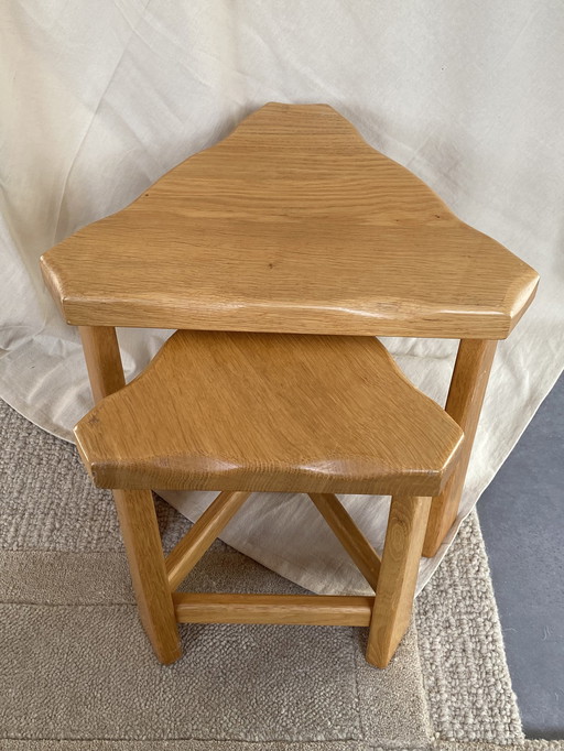 Vintage Beukenhout Nesting Tables