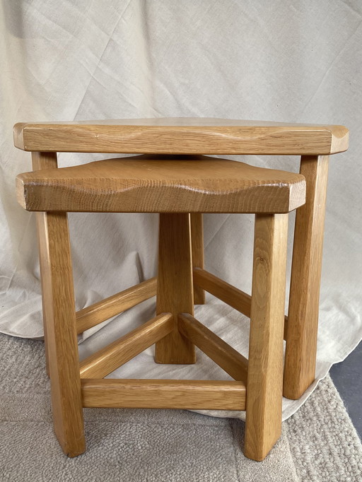 Vintage Beukenhout Nesting Tables