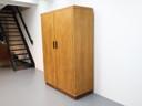 Vintage kledingkast 2 deurs eiken Palissander 