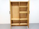 Vintage kledingkast 2 deurs eiken Palissander 