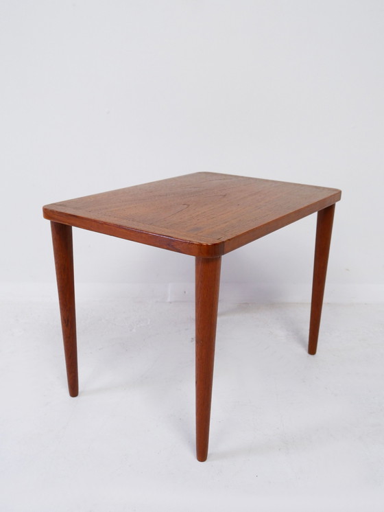 Image 1 of Vintage Teak Bijzettafel, Jaren 60