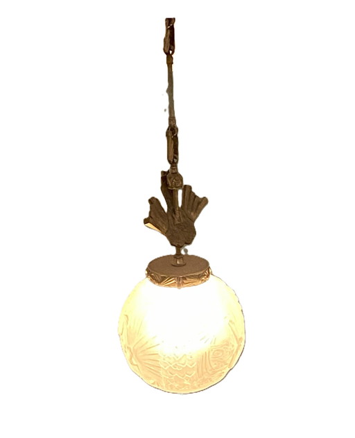 Franse Art Deco Hanglamp (Muller Frères)