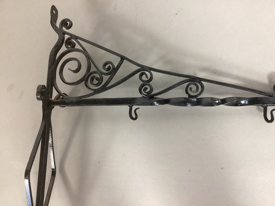 Image 1 of Art Nouveau Uithangbord Houder Metaal Jugendstil 