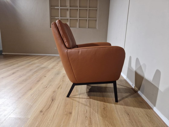 Image 1 of Nieuw Prominent E101 Fauteuil Bruin Leder Design