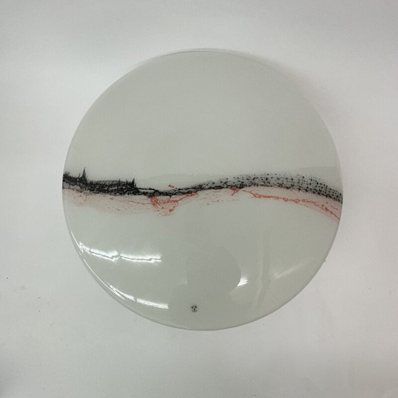 Image 1 of Vintage glazen en metalen plafondlamp, Duitsland 1970