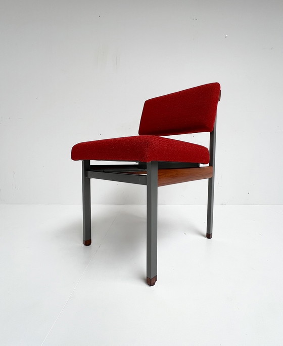 Image 1 of Set van 4 Pali eetkamerstoelen van Louis van Teeffelen, 1960's