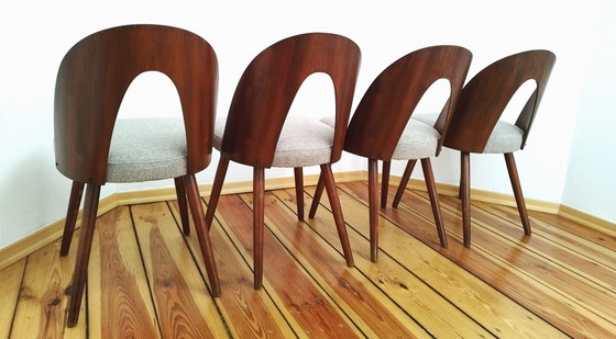 Image 1 of Een set van vier stoelen, ontworpen door A. Suman, Tatra Nabytok, Tsjecho-Slowakije, 60S