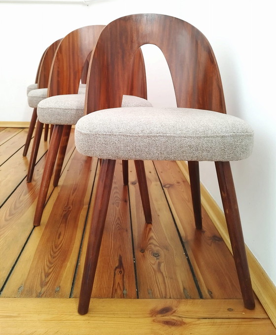 Image 1 of Een set van vier stoelen, ontworpen door A. Suman, Tatra Nabytok, Tsjecho-Slowakije, 60S