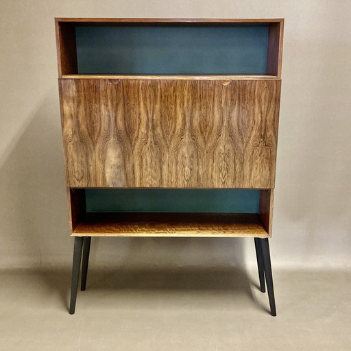 Duo van Scandinavisch Rosewood bureau 1950.