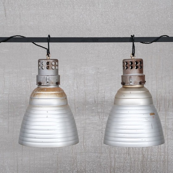 Image 1 of Vintage Mercurius glazen hanglamp van Zeiss Ikon, Duitsland 1930