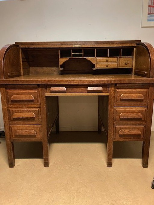 Art Deco Bureau Met Rolluik