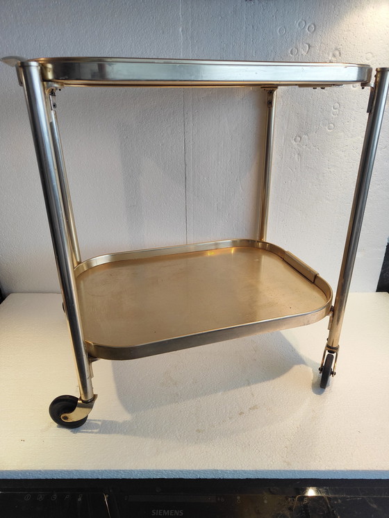 Image 1 of Vintage Kaymet London tray service trolley