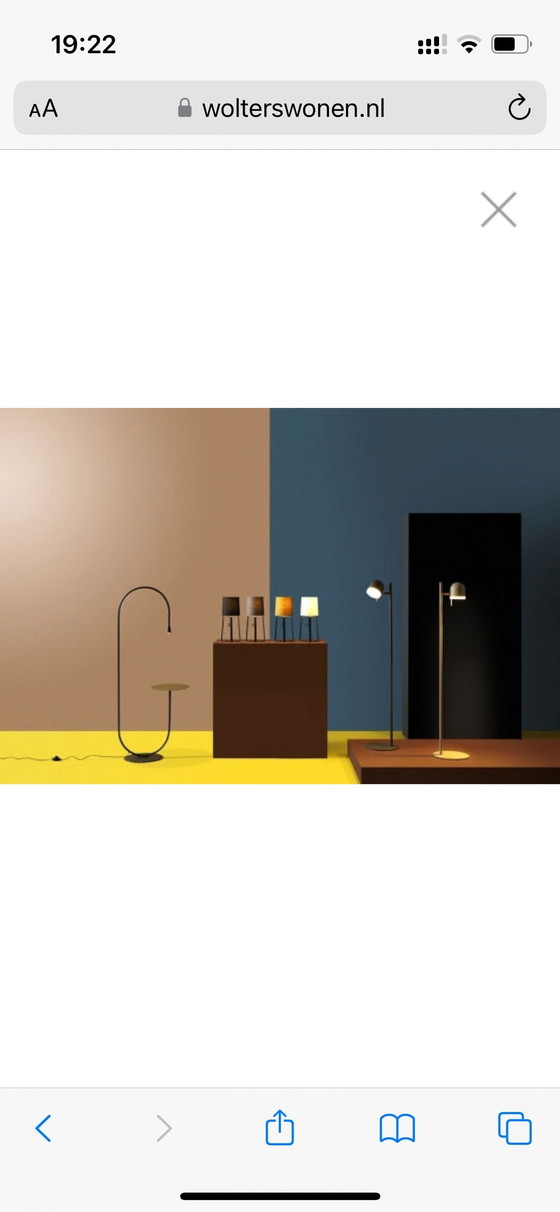 Image 1 of Leolux Pode Uturn Lamp +Tafel