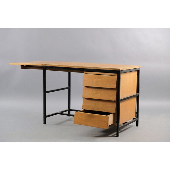 Image 1 of Vintage inklapbaar bureau stalen buizen, Duitsland 1960